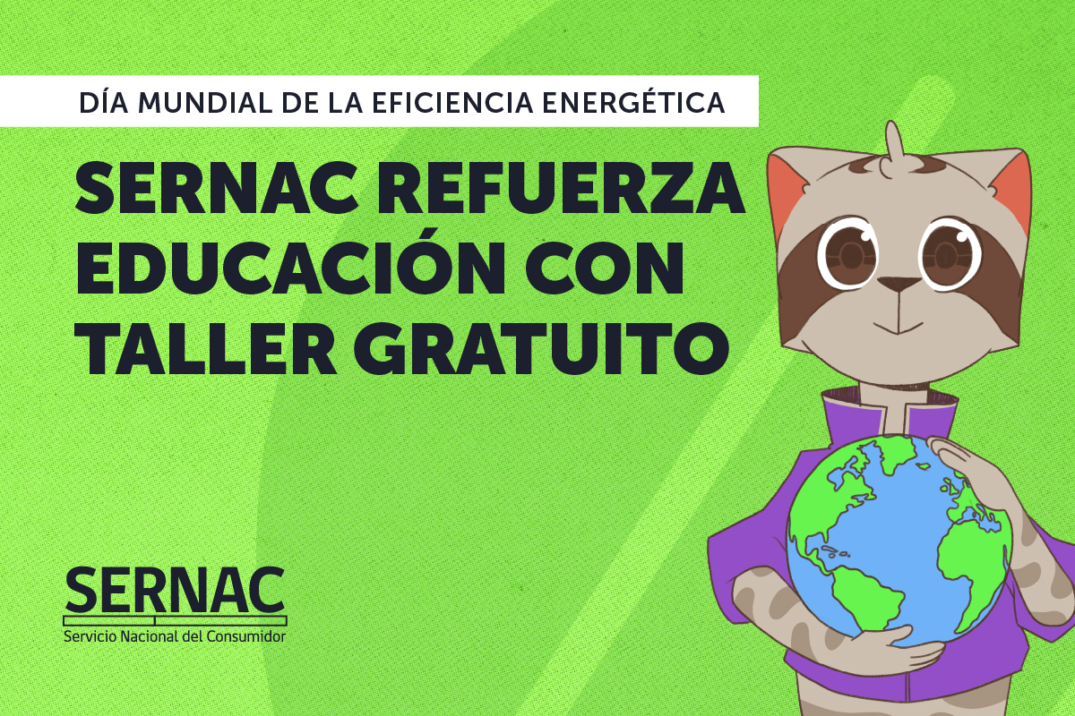 DÍA MUNDIAL DE LA EFICIENCIA ENERGÉTICA: SERNACREFUERZA EDUCACIÓN CON TALLER GRATUITO